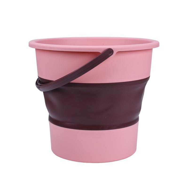 One 5L Folding Bucket for Camping, Fishing, and Travel Portable and Easy To Store Suitable for Car Washing and Cleaning Supplies