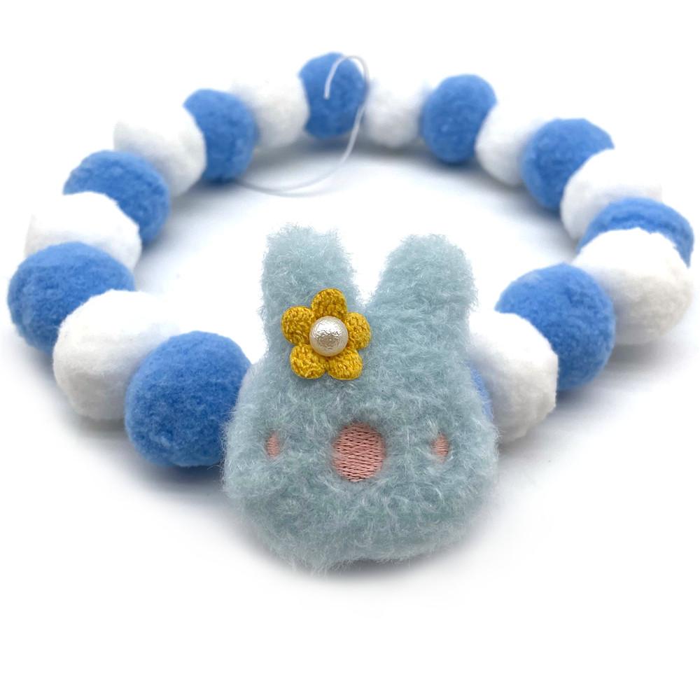 12Pcs Easter Pet Dog Bowties Hair Ball Necklace Collar Small Middle Large Dog Neckties Rabbit Bowties Dog Grooming Accessories