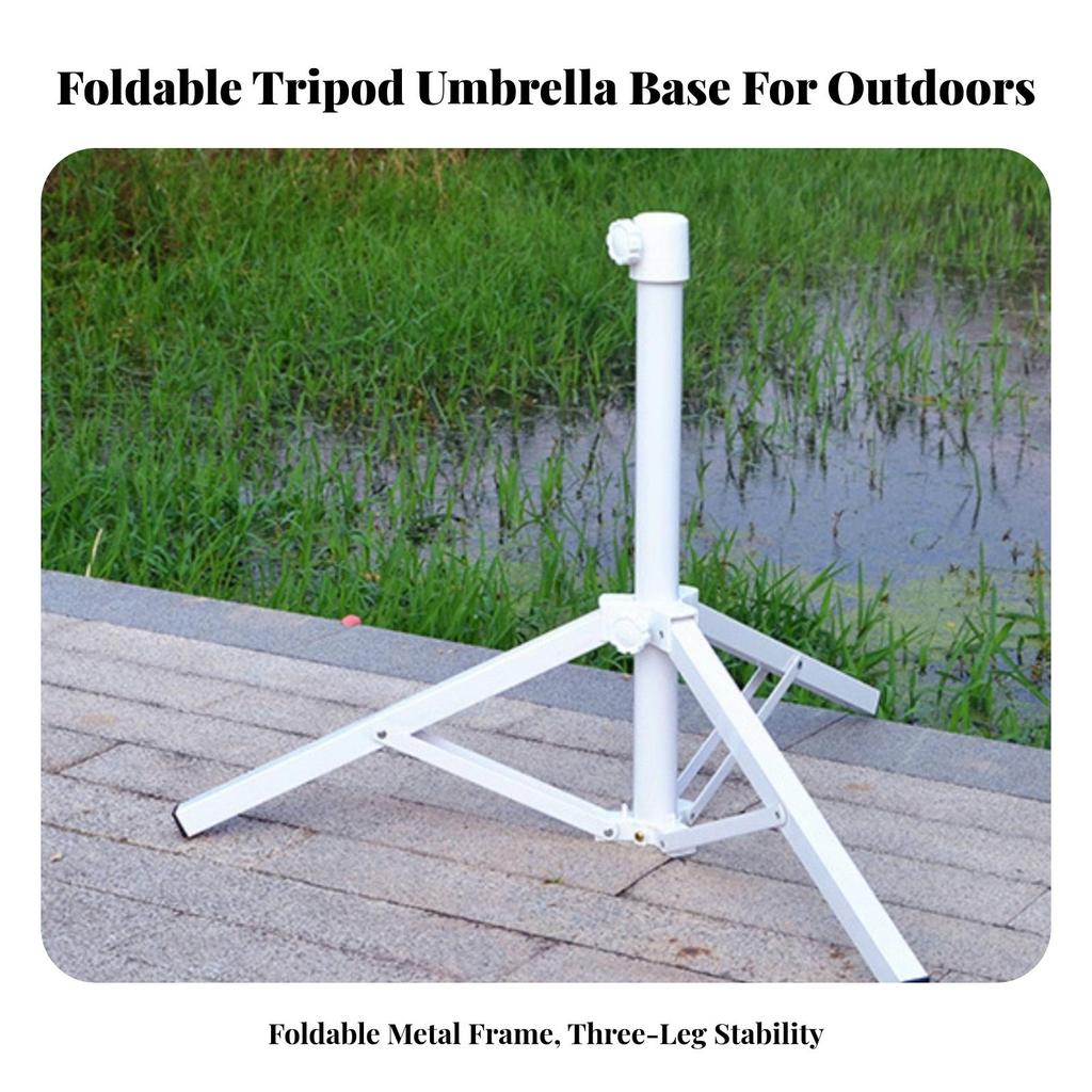 Foldable Umbrella Stand Compact Outdoor Sunshade Anchor Stable for Beach, Patio
