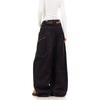 2026 Embroidered Denim Pants Loose Fit High Street Style Wide Leg Jeans Teens