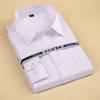 Plus Size Large Men Classic Long Sleeve Square Collar Social Shirts