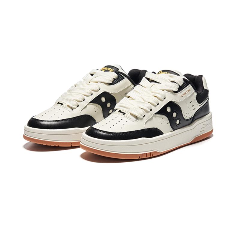 SAUCONY CHILLTIME Slip Resistant Low Top Running Shoes Unisex Beige Black Blue Saucony S79045-3
