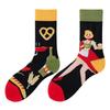 Asymmetric Colorful Christmas Cotton Socks for Couples