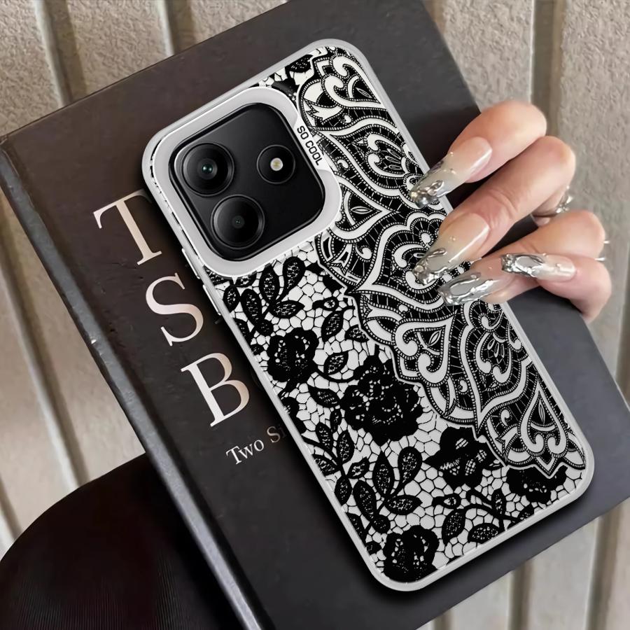 Black Lace Cool Case for Xiaomi Mi 13T 11 Lite 12T Pro Back Phone Cover