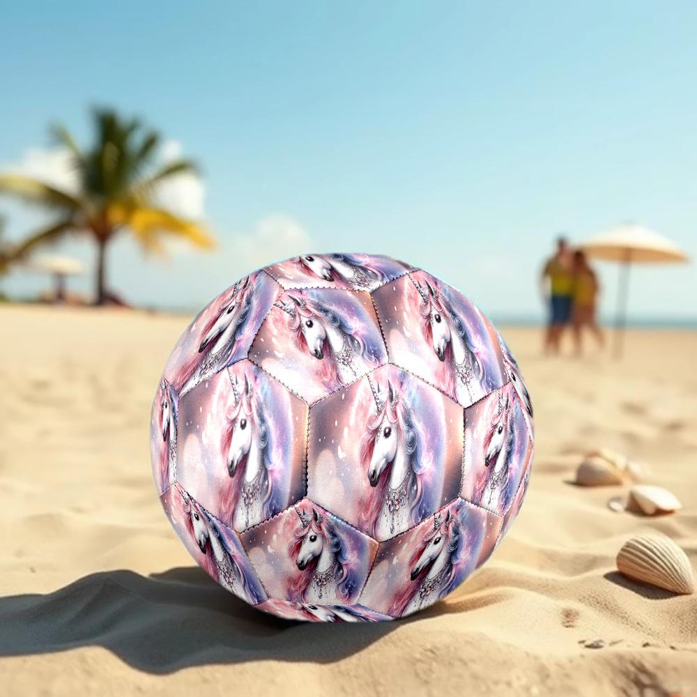 1pc Magical Unicorn Dreams Size 5 Soccer Ball Professional Match Training Football Indoor &Outdoor Sports Ball Lightweight Durable C6576