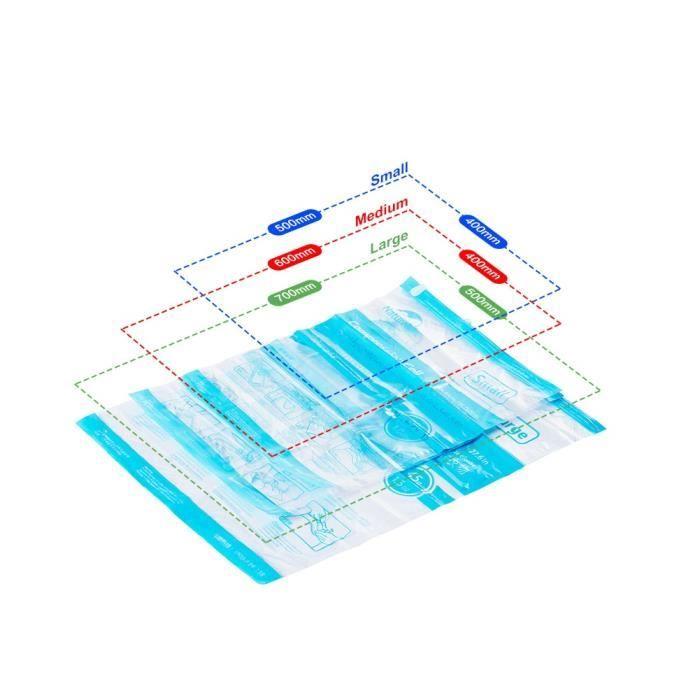 Rolling Travel Bags - TOFERN - Set of 3 - Vacuum Packed - 3 Sizes - Double Sealing