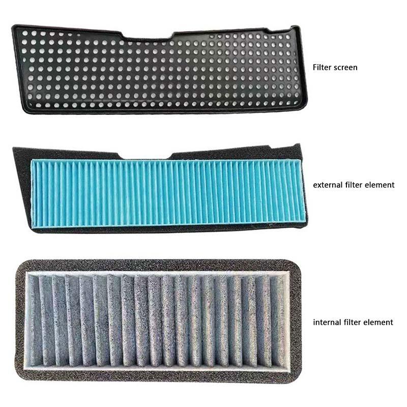 For Tesla Model 3 2021 2022 Car Intake Air Filter Melt Blown Fabric Flow Vent Cover Trim Dust Prevention Intake Cover