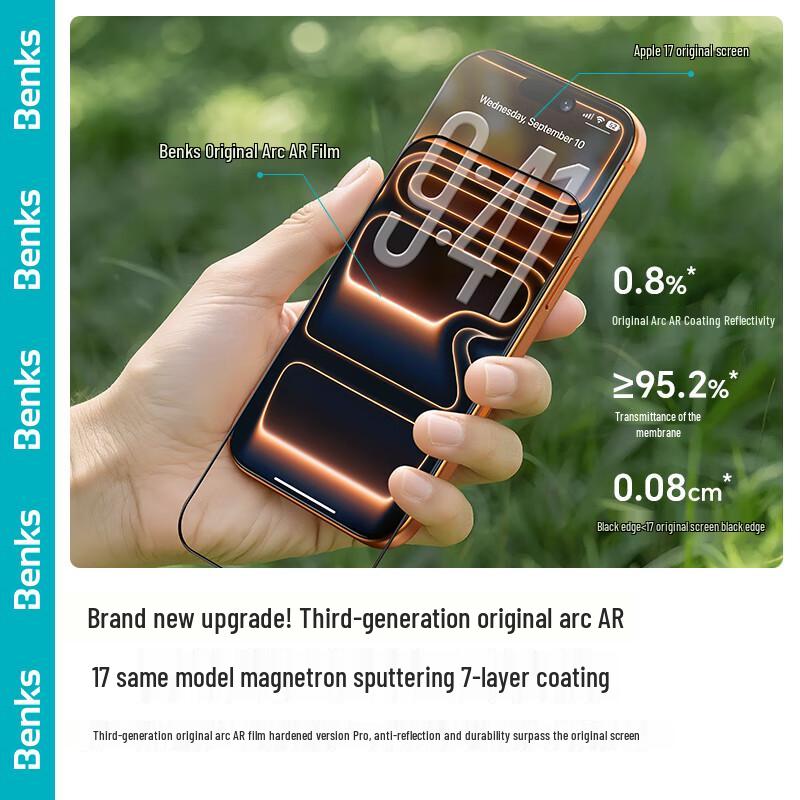 

Benks Tempered Glass Screen Protector for iPhone