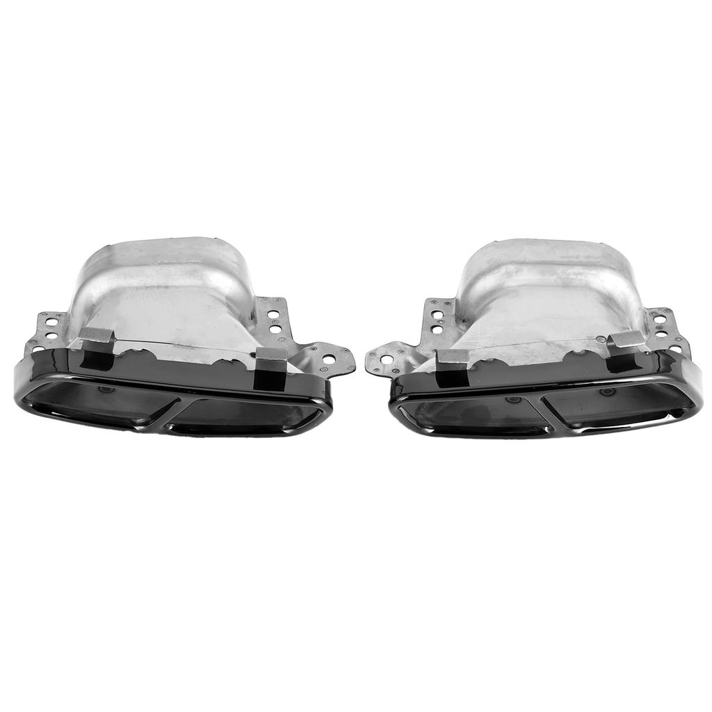 2pcs Quad Exhaust Tips Stainless Steel Fit for     5 W176 CL 5 C117 20132018(Sliver   )