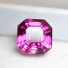 Natural Pink Ruby Loose Gemstone 5.95 Ct Square Cut 9x9mm Flawless for Jewelry Making and Crafts