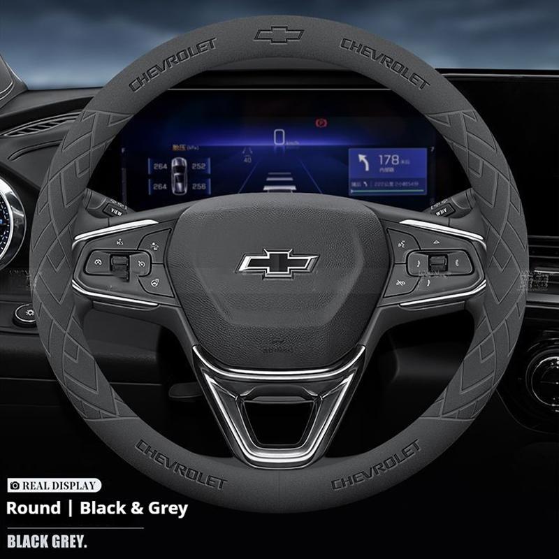 For Chevrolet Cruze Bolt Aveo Spark Orlando Onix capti Prisma Cavalier Sail Tracker Suede Car Steering Wheel Cover Accessories