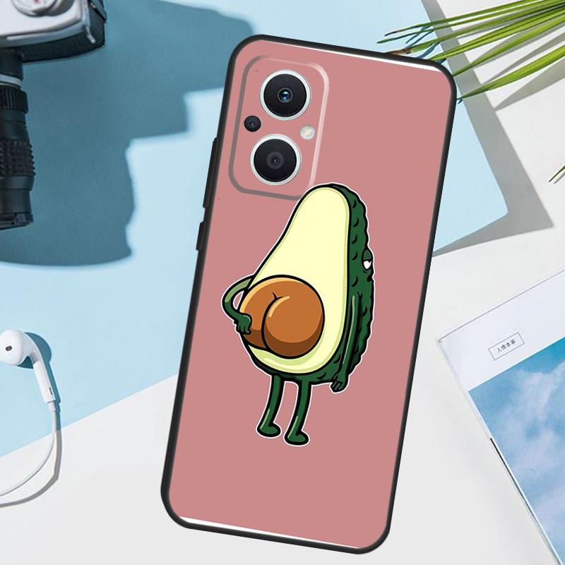 Cute Avocado Fruits Cover For OPPO Reno 14F 13F 12F 11F 8T 7 8 Lite 10 11 12 13 14 OPPO Find X9 X8 X5 X6 Pro Case