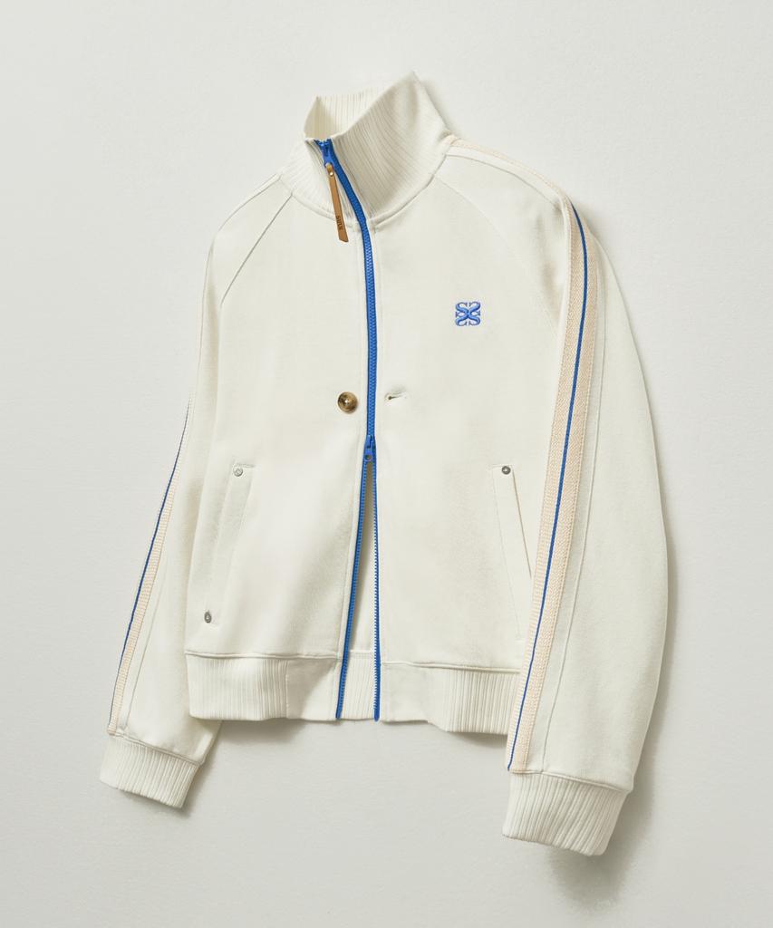 Satur Lawton All Day Track Zip-Up Jacket White
