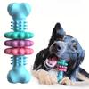 Os de Mestecat Indestructibil pentru Câini pentru Mestecători Agresivi - Cauciuc Termoplastic Durabil cu Model Geometric, Curățare Dentară