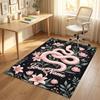 Snack Jar Theme Soft Crystal Velvet Rug Custom Name & Text Print Non Slip Floor Rug for Bedroom Living Room