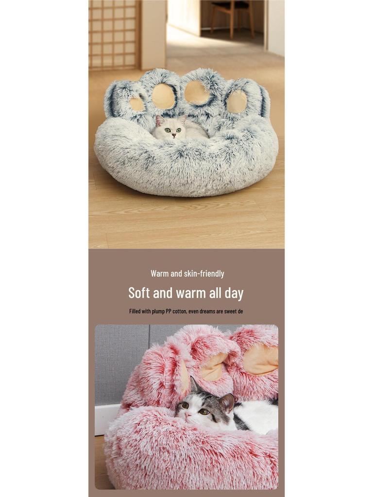 Winter Warm Pet Bed - Cozy Cat & Dog Nest, Universal for All Seasons