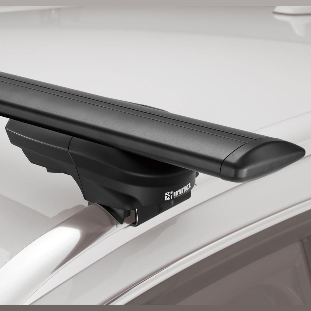 Carmate XS450BK Aero Base Roof Rack for Flush Through Increased Loading Width with Through Bar Type Rails, Type,