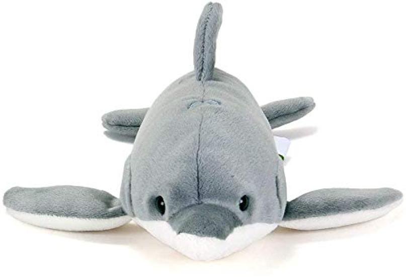 Calorata Bottlenose Dolphin Plush Toy (Reclining SeriesSoft Touch) Realistic Dolphin Animal Toy Doll Gift Present Birthday (Twice Tested)  Christmas
