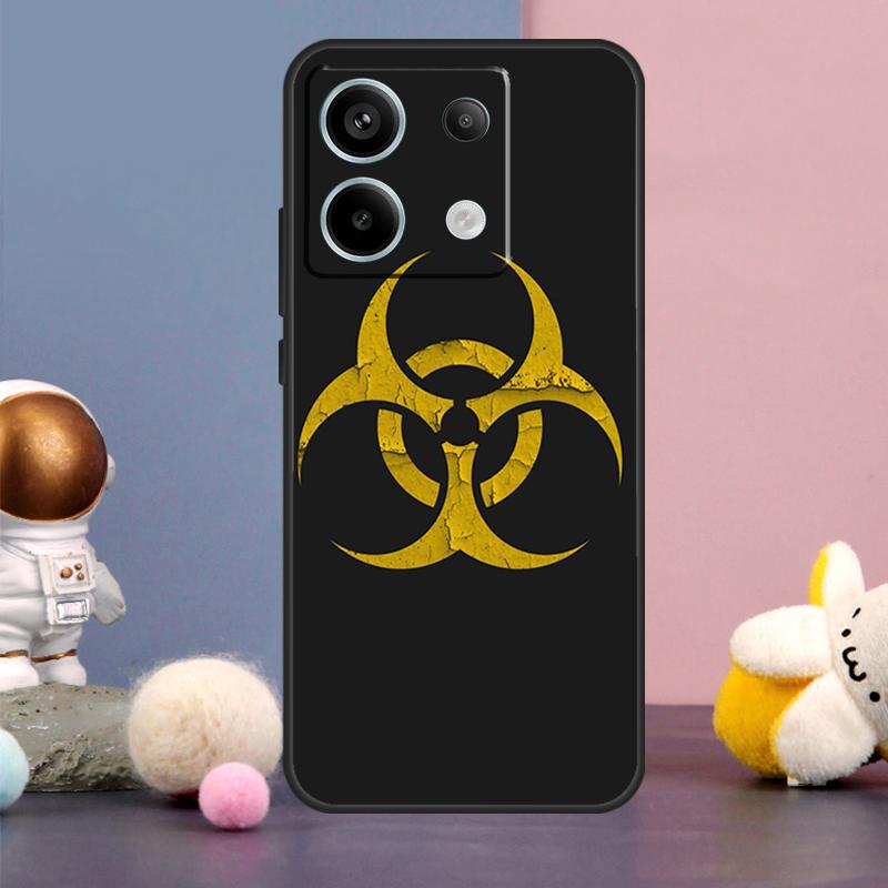 Biohazard Symbol Logo Case For Xiaomi Redmi Note 14 9 10 11 12 13 15 Pro Plus Redmi 15 15C 14C 10C 12C 13C Cover