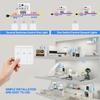 RF 433Mhz Wireless Light Wall Switch Relay Receiver 10A 220V 1/2/3 Gang Panel Switch Remote Control Interruptor for LED Lamp