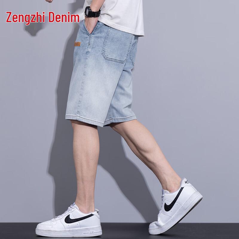 Men's Casual Loose Fit Denim Shorts