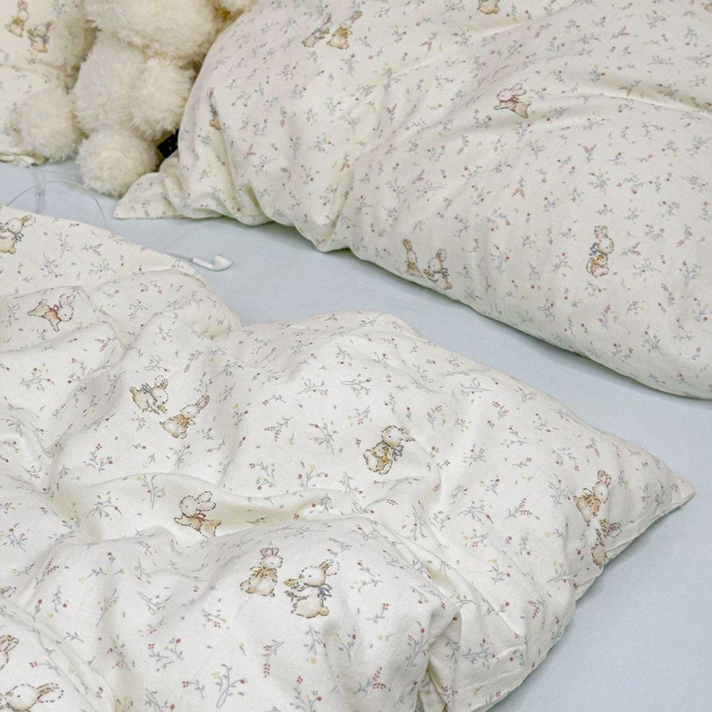 A-Class Cotton Duvet Cover: Double Layer Gauze for Fresh & Simple Style, Fits Single/Double Beds