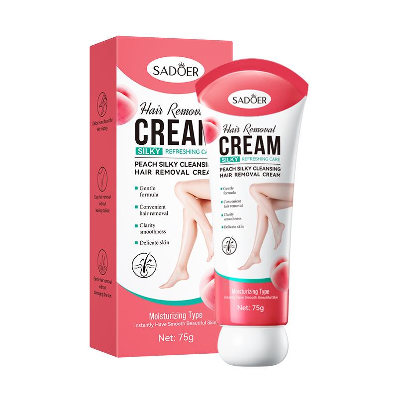 

Peach hair removal cream 75g silky and clean underarm hair removal cream skin care products Hair removal cream 75g