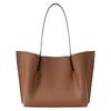 MICHAEL KORS Emilia Leather Tote Bag, Shopping Bag, Shoulder Bag Large Womens Brown 30F5GU5T7T-LUGGAGE
