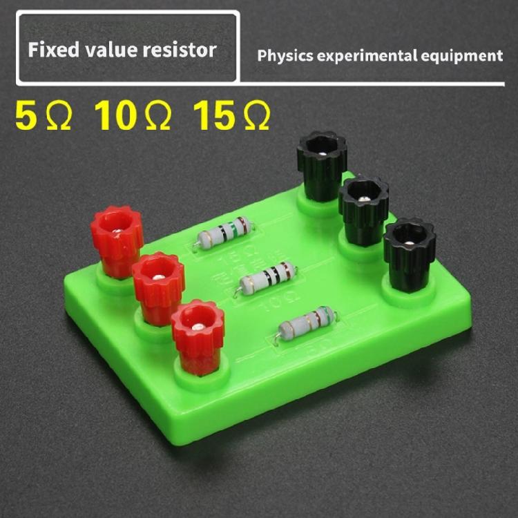 Physics Experiment Kits Physical Fixed Resistance 5/10/15 Ohm Easy to Use Ohm's Law Voltammetry