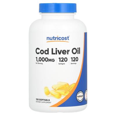 Cod Liver Oil, 1,000Mg, 120 Softgels