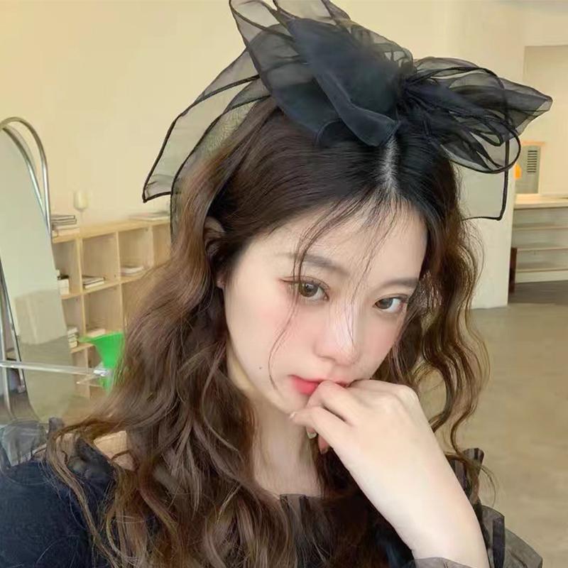 Summer Large Organza Hair Bow Clips for Women Korean Ins Bowknot Ponytail Hairpins Fashion Barrettes Hair Accessories