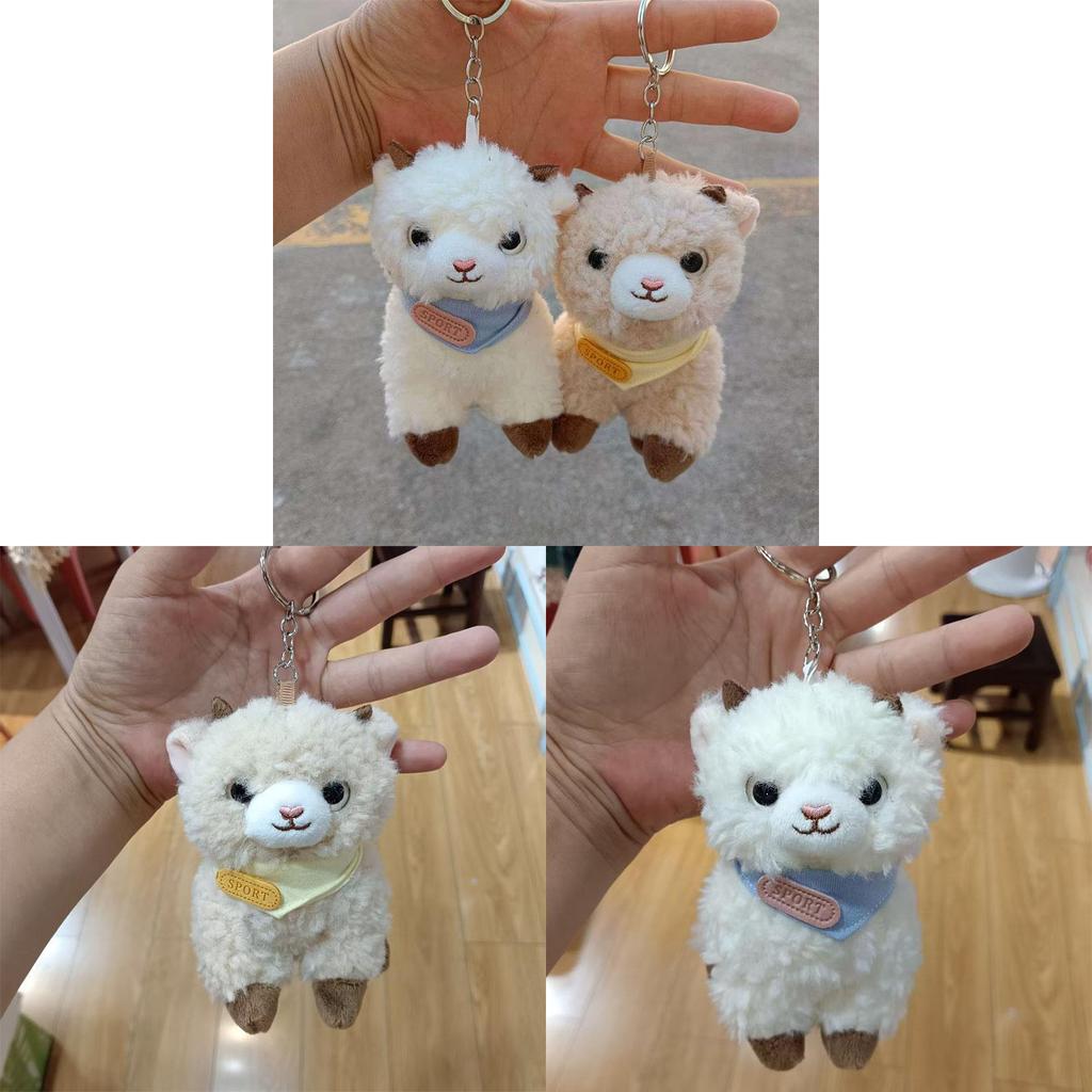 Plush Alpaca Keychain Cute Animal Toy For Kids And Adults