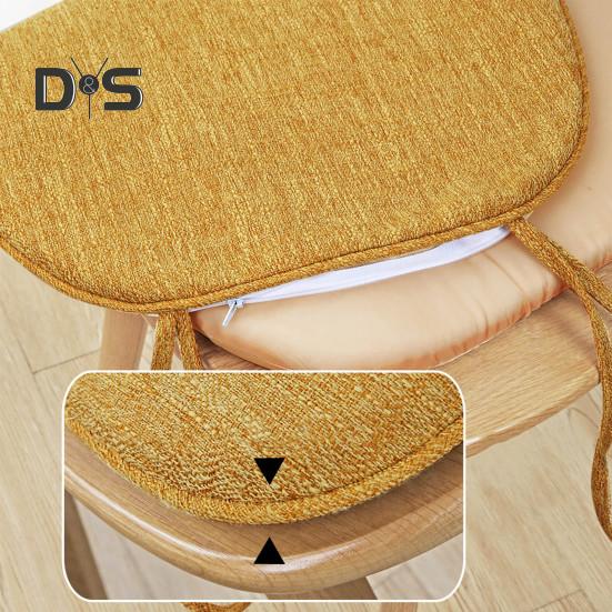 Winter Seat Cushion Stuffed Anti-slip Bottom Detachable Slow Rebound Pressure Relief Seat Pad Thickened Living Room Office Chair Sofa Cushion