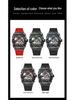 Durham Yao Men's Waterproof Mechanical Watch - Tonneau-Shaped Alloy Case with Carbon Fiber Design and Skeleton Dial