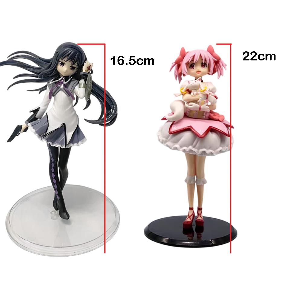 Puella Magi Madoka Magica Aniem  Kawaii Akemi Homura Figure Kaname Madoka Figure Pcv  Model Collectible Ornament Gift Toys
