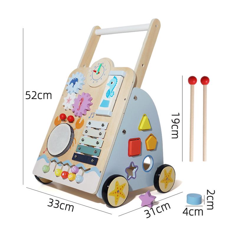Wooden Baby Walker for Toddlers - Ideal Birthday Gift for Learning to Walk