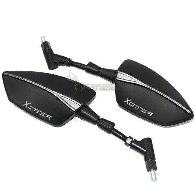 

Для KYMCO Xciting 250 Xciting 300 Xciting 400 Мотоцикл Мотоцикл Зеркало с ЧПУ Зеркало заднего вида Задние боковые зеркала белый