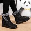 Non Slip Waterproof Snow Boots Women Plus Size 44 Faux Fur Platform Winter Boots Woman Warm Plush Ankle Booties Cotton Shoes