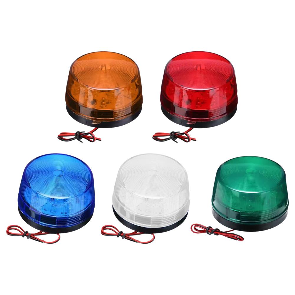 Security Alarm Light 12V Blue LED Strobe Beacon Emergency Alarm Warning Flashing Light Without Sound Warning Lamp