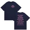 Jul Stade De France Tour  Double Sided Printed T Shirt Unisex Women Clothing Fashion Oversized Tshirt High Quality Cotton Tees