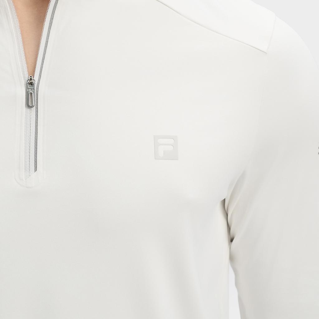 New FILA T Shirts Men's Mist White A11M431201FWT