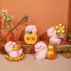 Wish Piggy A Cute and Prosperous Fortune. Little Pig-shaped Desktop Home Decoration Item. A Little Golden Pig As A Gift for Girls