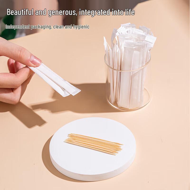 Premium Individually Wrapped Bamboo Toothpicks