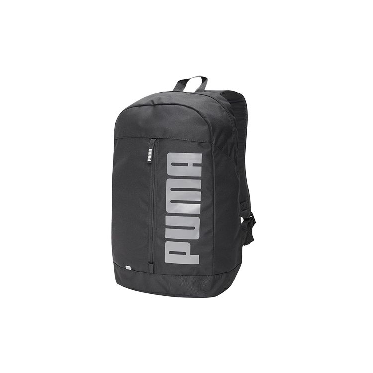 Puma Lightweight Casual Sports Printed Fabric Backpack Unisex Backpack Black 075103-01 Black
