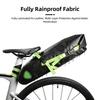 Bolsa de Selim de Bicicleta à Prova de Chuva Bolsa de Traseira de Bicicleta Grande Capacidade 10L com Estrutura para Mountain Bike e Estrada