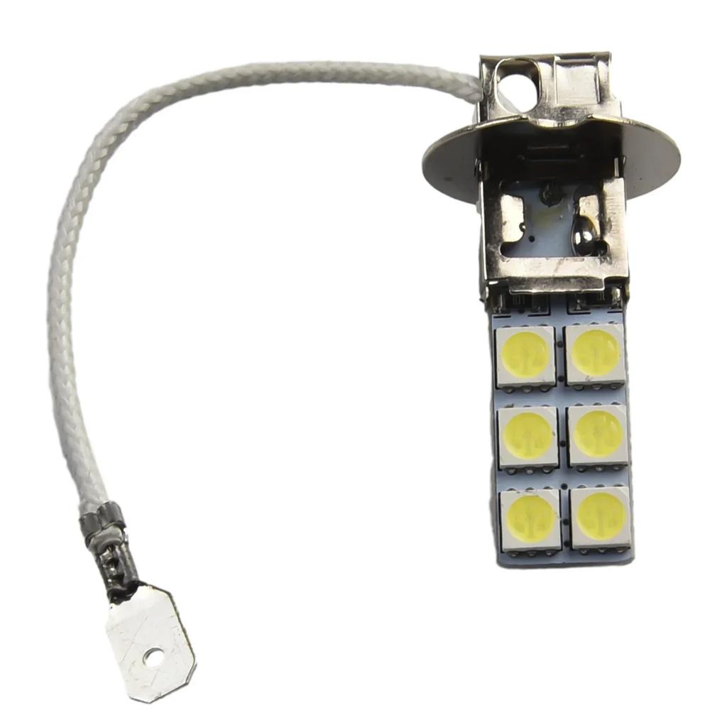 2pcs H3 LED Fog Driving Light Bulbs Conversion Kit Super Bright White Lighting 6000K 1000LM DC12V 55W Car Signal Lamp 50000H