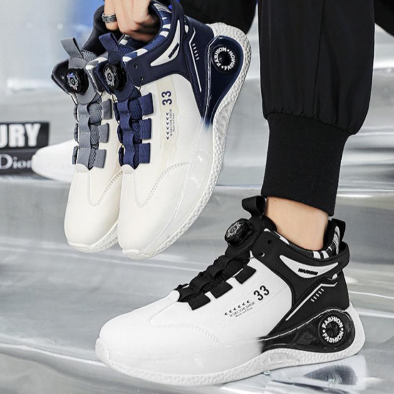 Fashion Trendy Men's Sports Running Shoes Designer New Rotating Buckle Comfortable Casual Sneakers Outdoor Basketball Shoes Tennis Shoe