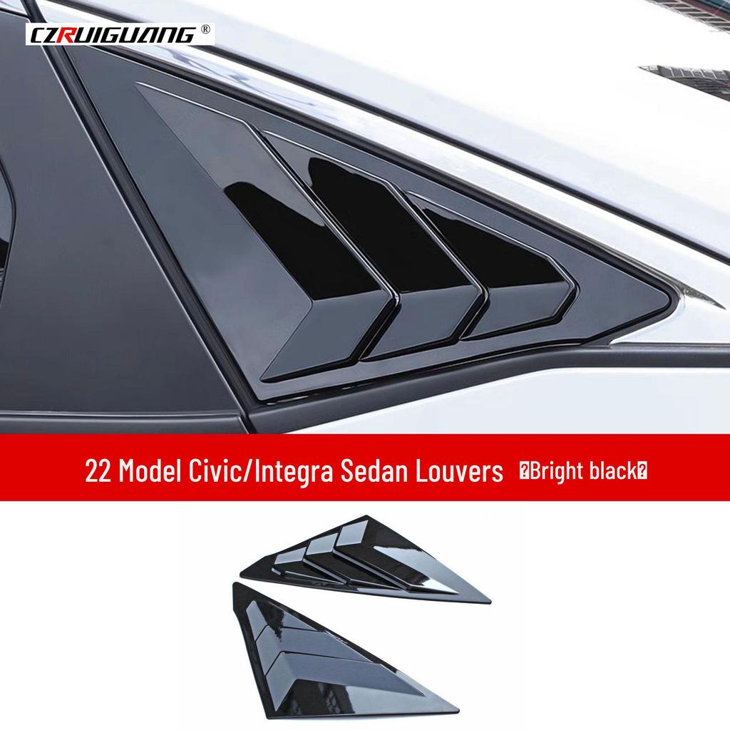 Honda Integra/Civic Front Lip, Rear Spoiler, Side Skirts, Rear Lip, Louvers, and Exhaust Tips Body Kit