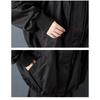 DIMANAF Plus Size Autumn Winter Women Coat Long Sleeve Jackets Casual Loose Outerwear Black Zipper Trench Coat