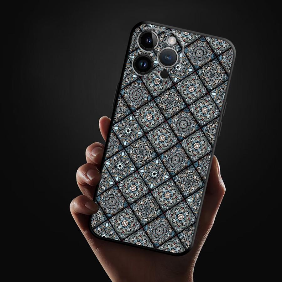 Bohemian Pattern Phone Case for Apple iPhone 17 Pro Max 12 13 Air 11 14 17e 16 15 Pro 7 8 XR XS MAX Funda Phone Cover